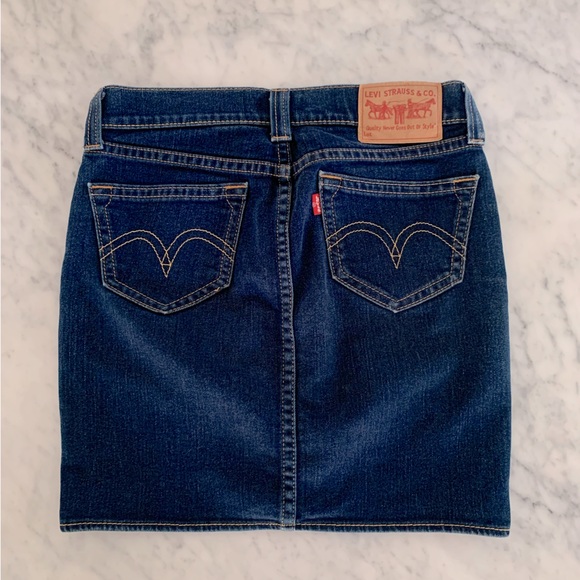 Levi’s Y2K TYPE 1 denim skirt waist sits low Size M - Picture 8 of 10